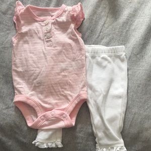 Newborn onesie and Pants